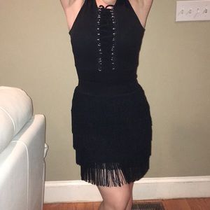 ⚫️ Forever 21 Black Fringe Skirt ⚫️